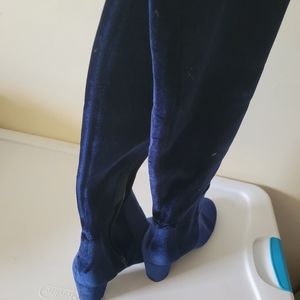 Velvet Thigh High Boots